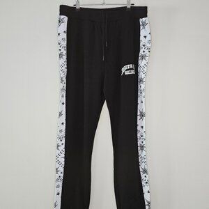Crooks & Castle 2XL Men's Black & Paisley Joggers